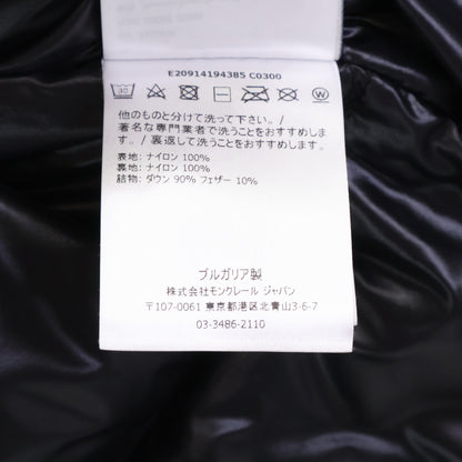 MONCLER MONTCLA Inner Logo Hooded Down Jacket Black Size 0