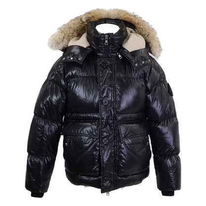 MONCLER ARMORICANO Down Jacket Detach Hood Black Size 1