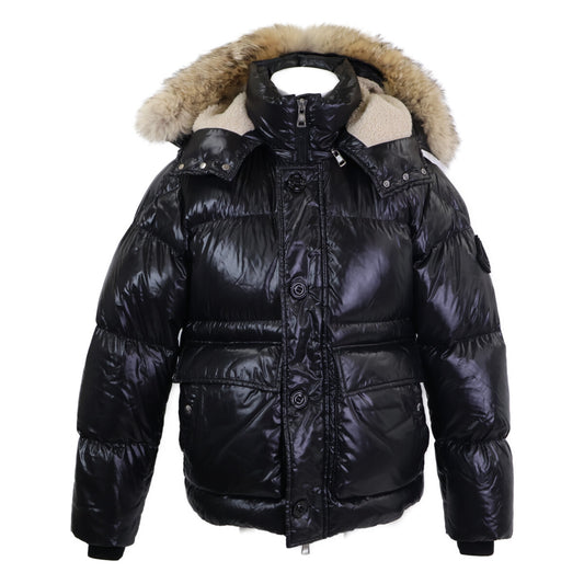 MONCLER ARMORICANO Down Jacket Detach Hood Black Size 1
