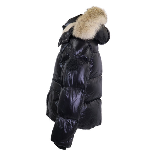 MONCLER ARMORICANO Down Jacket Detach Hood Black Size 1