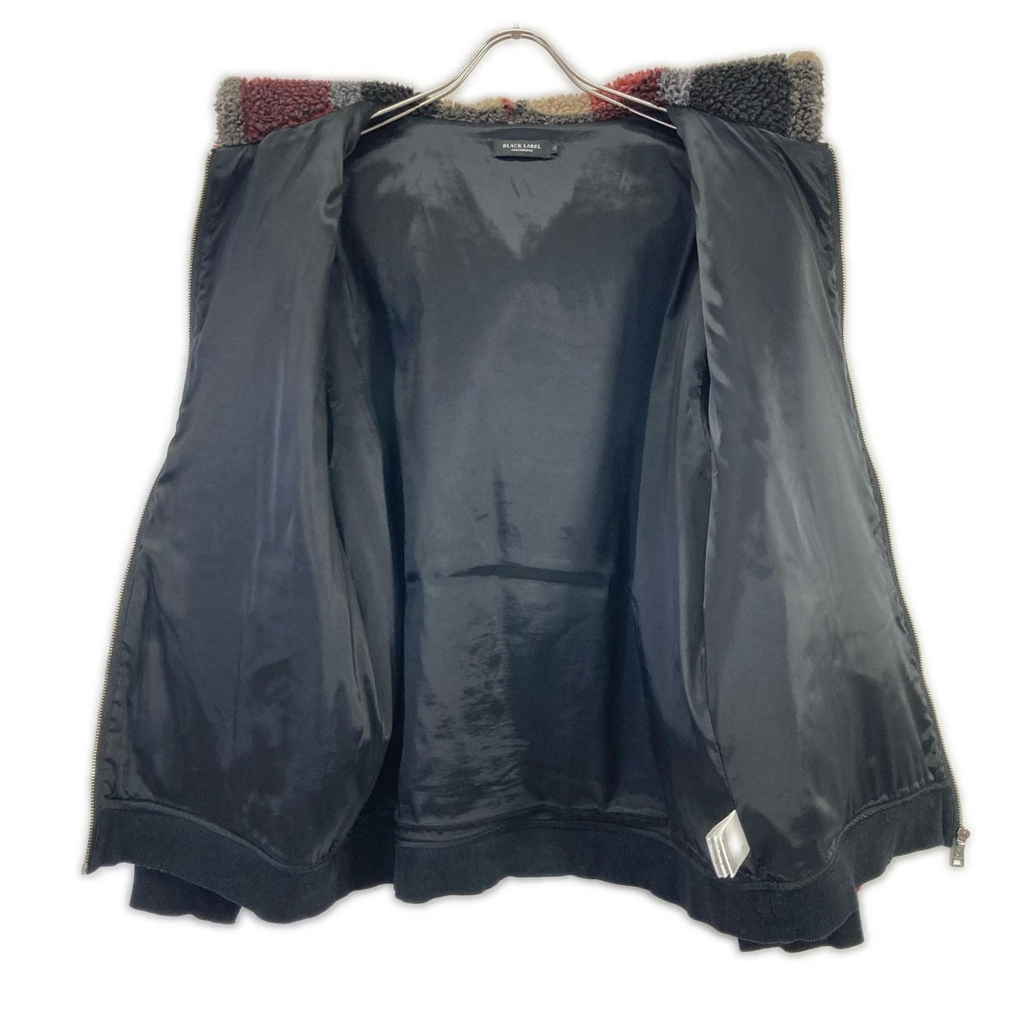 BLACK LABEL CRESTBRIDGE CB Check Boa Jacket Multi Size LL