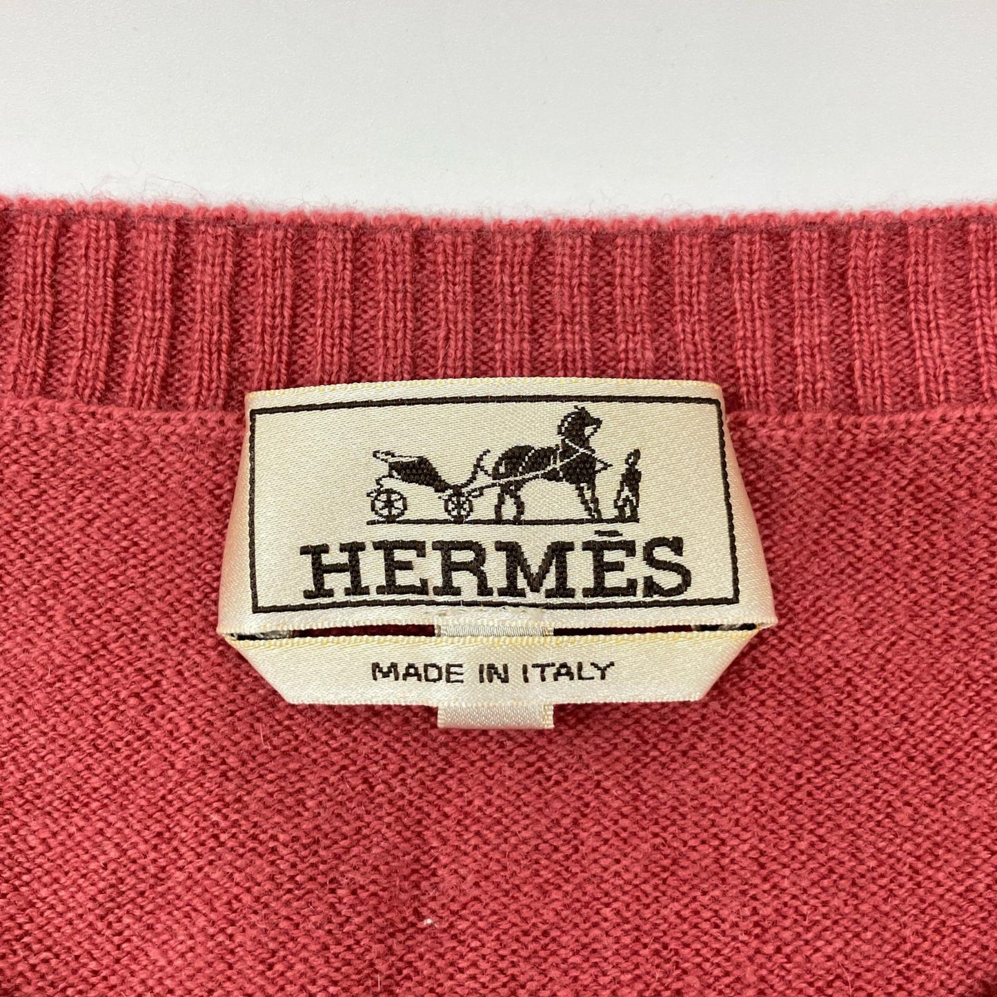 HERMES 100% Cashmere Pink Size XL