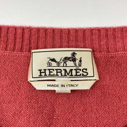 HERMES 100% Cashmere Pink Size XL