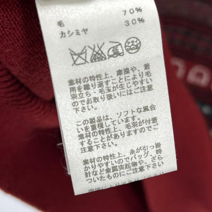 HERMES Runway Cashmere Red Size XL