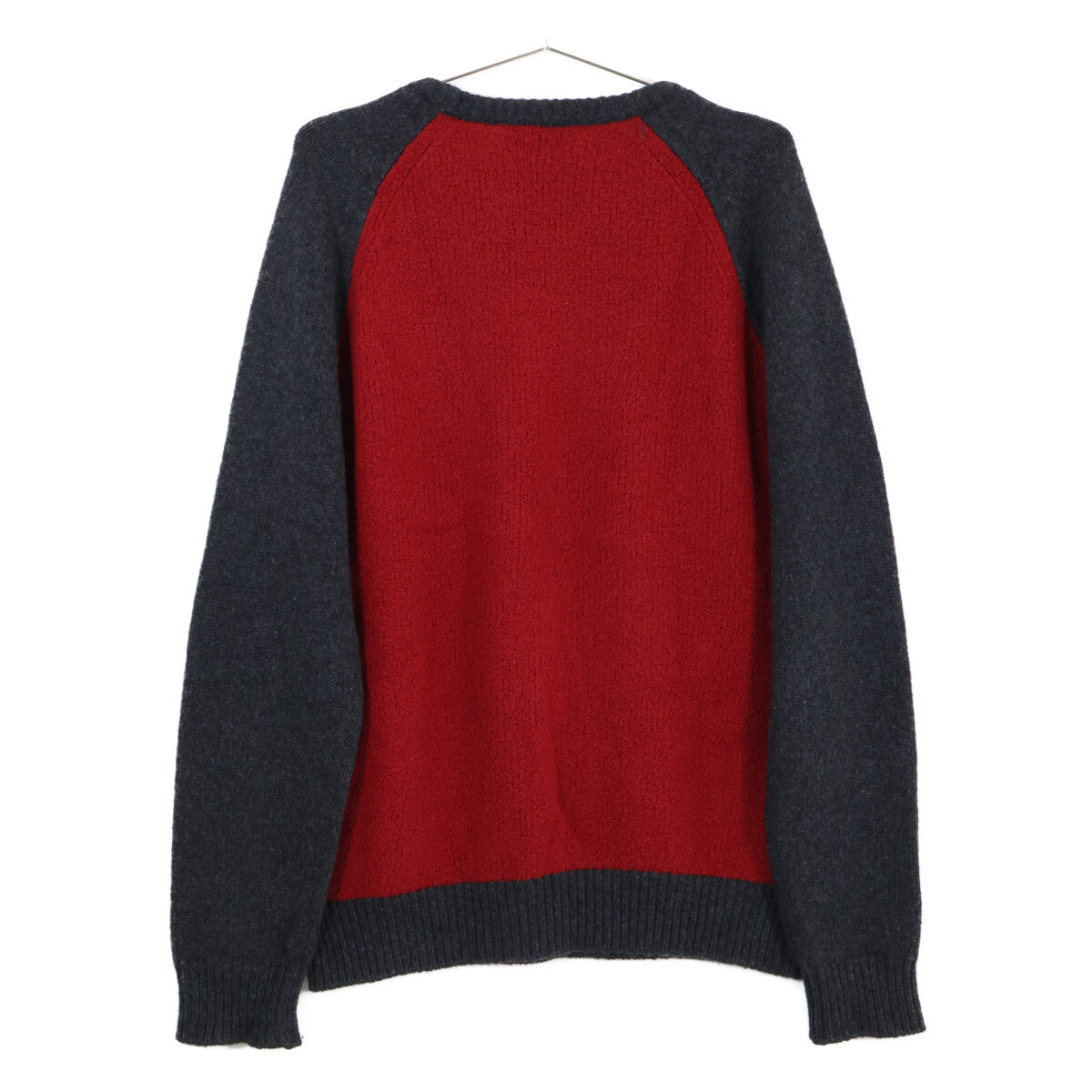 HERMES Bicolor Cashmere Blend Crew Neck Sweater Multi Size L