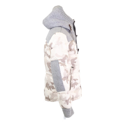 MONCLER BEAUMONT Camo Wool Down Jacket Multi-Color Size 2