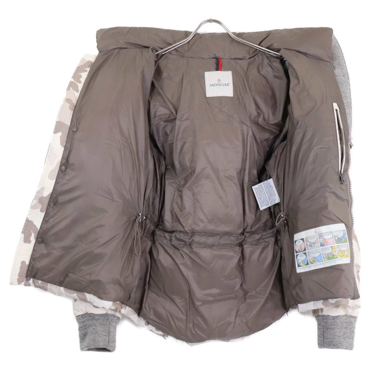 MONCLER BEAUMONT Camo Wool Down Jacket Multi-Color Size 2