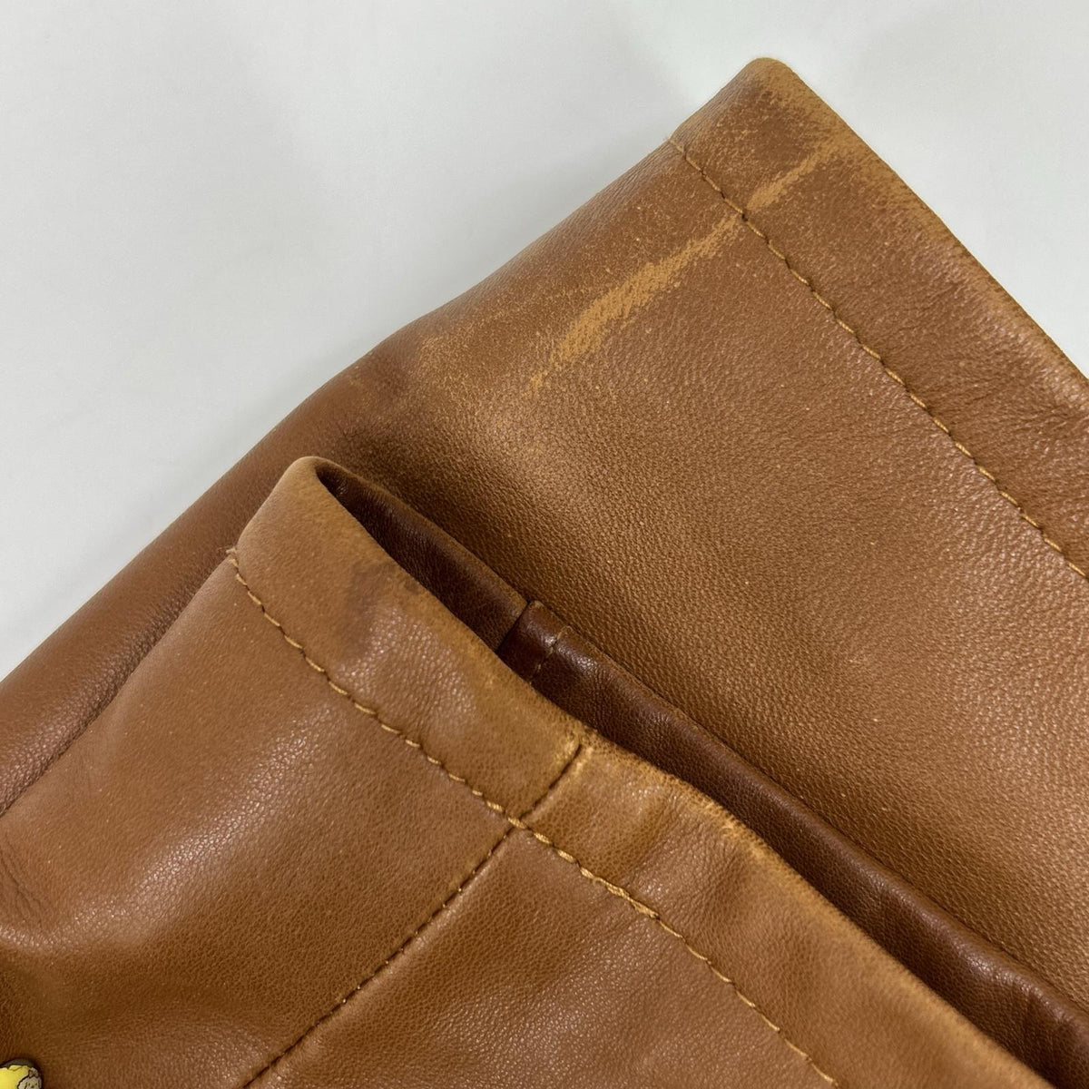 Ermenegildo Zegna Brown Leather Single Rider's Jacket