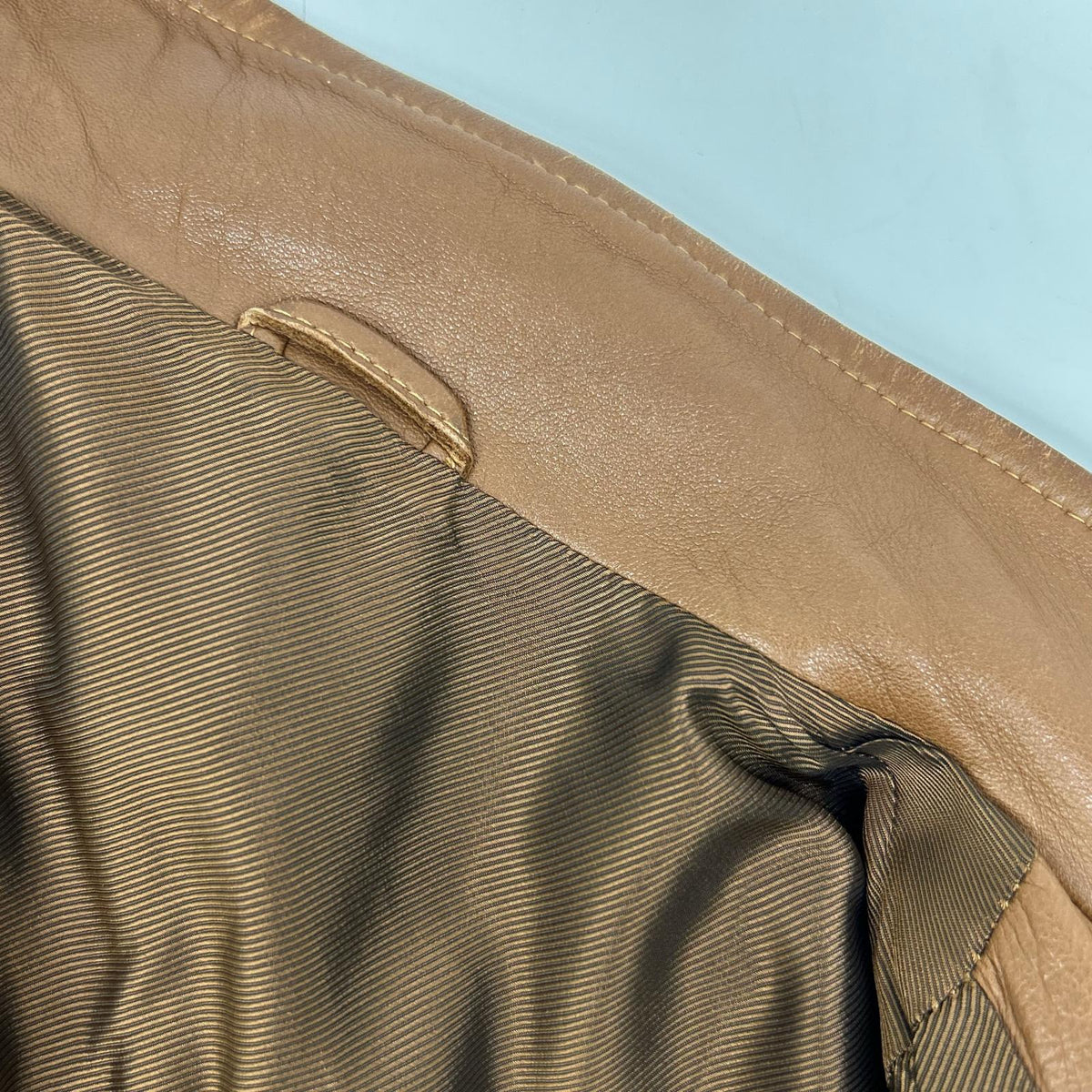 Ermenegildo Zegna Brown Leather Single Rider's Jacket