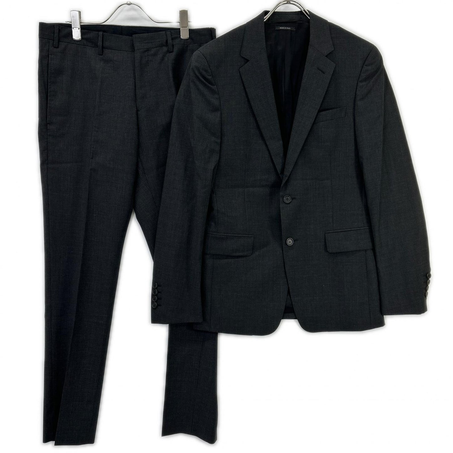 PRADA Dark Gray Wool Suit Set Jacket Size 46R