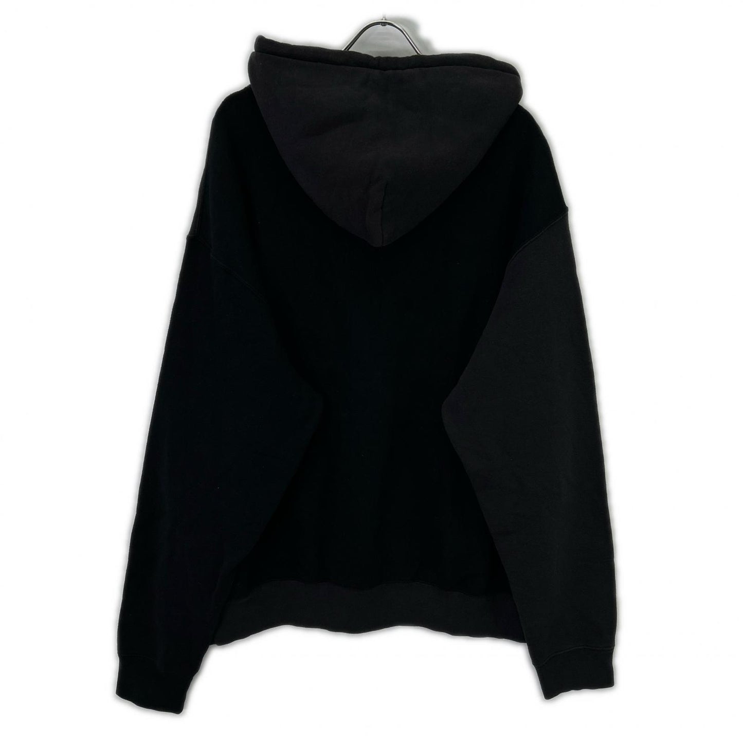 UNUSED Black Cotton Switching Sweat Hoodie Size 3