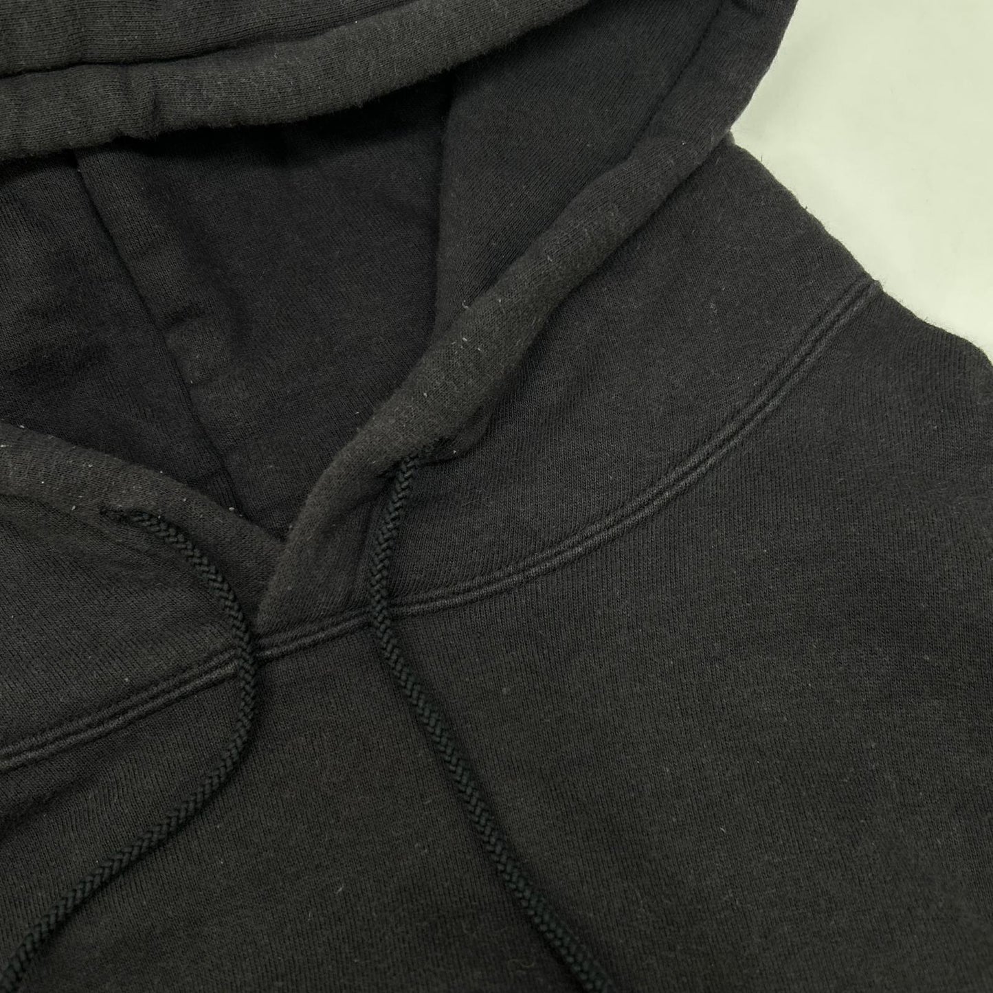 UNUSED Black Cotton Switching Sweat Hoodie Size 3
