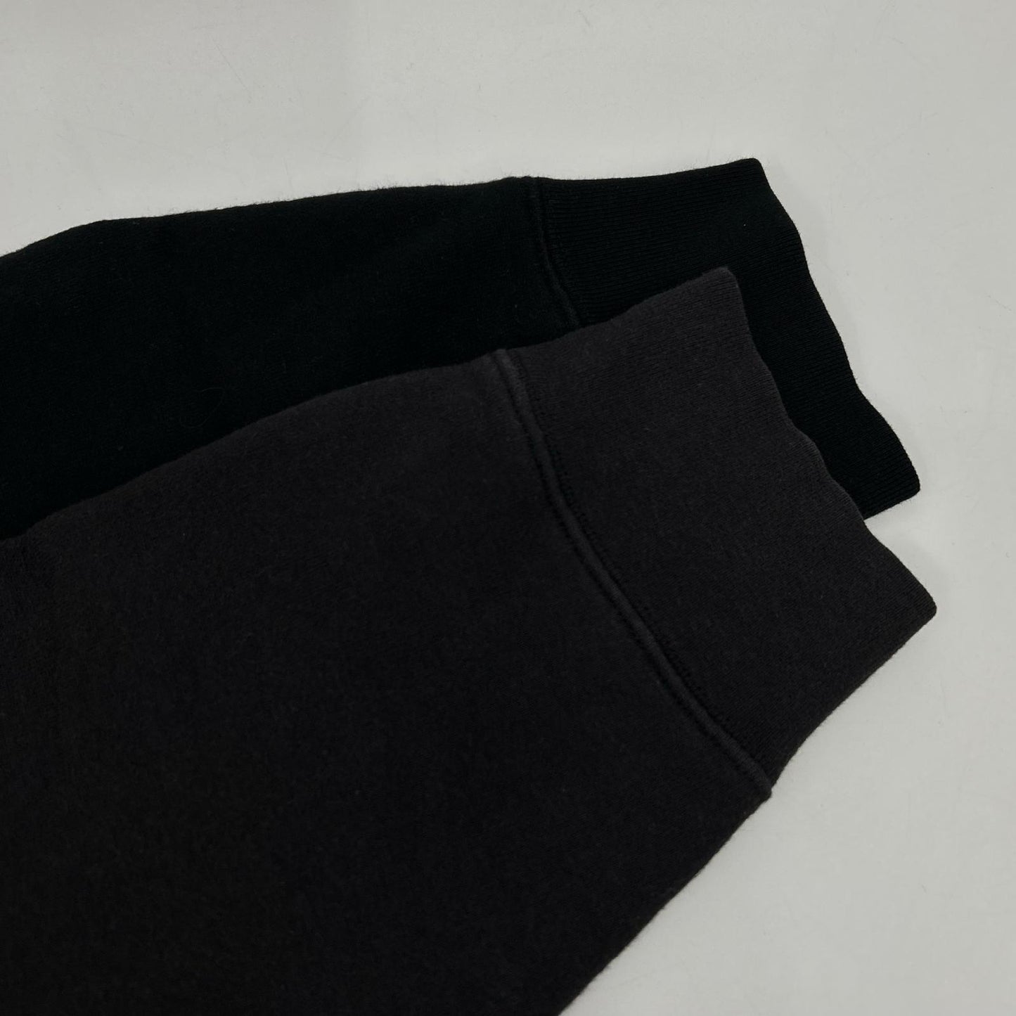 UNUSED Black Cotton Switching Sweat Hoodie Size 3