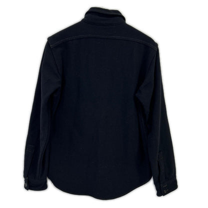 FREEWHEELERS Black Wool CPO Shirt Jacket Size 15