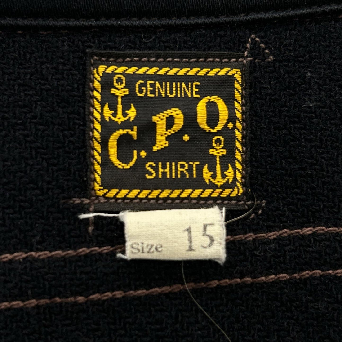 FREEWHEELERS Black Wool CPO Shirt Jacket Size 15