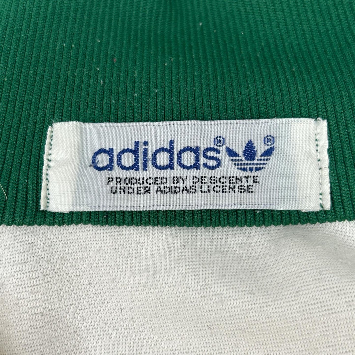 adidas 70s Descente White/Green Track Jacket Size M