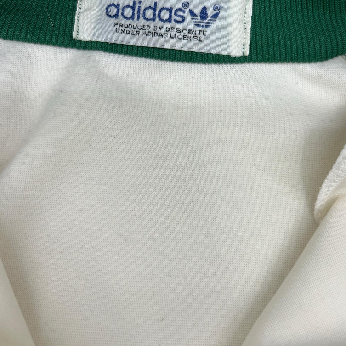 adidas 70s Descente White/Green Track Jacket Size M