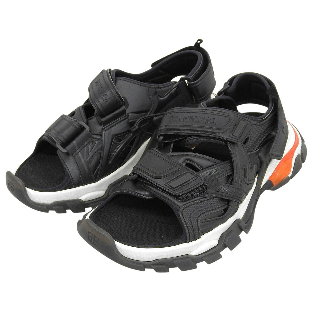 BALENCIAGA Black Belt Cross Track Sandals Size 9(US)