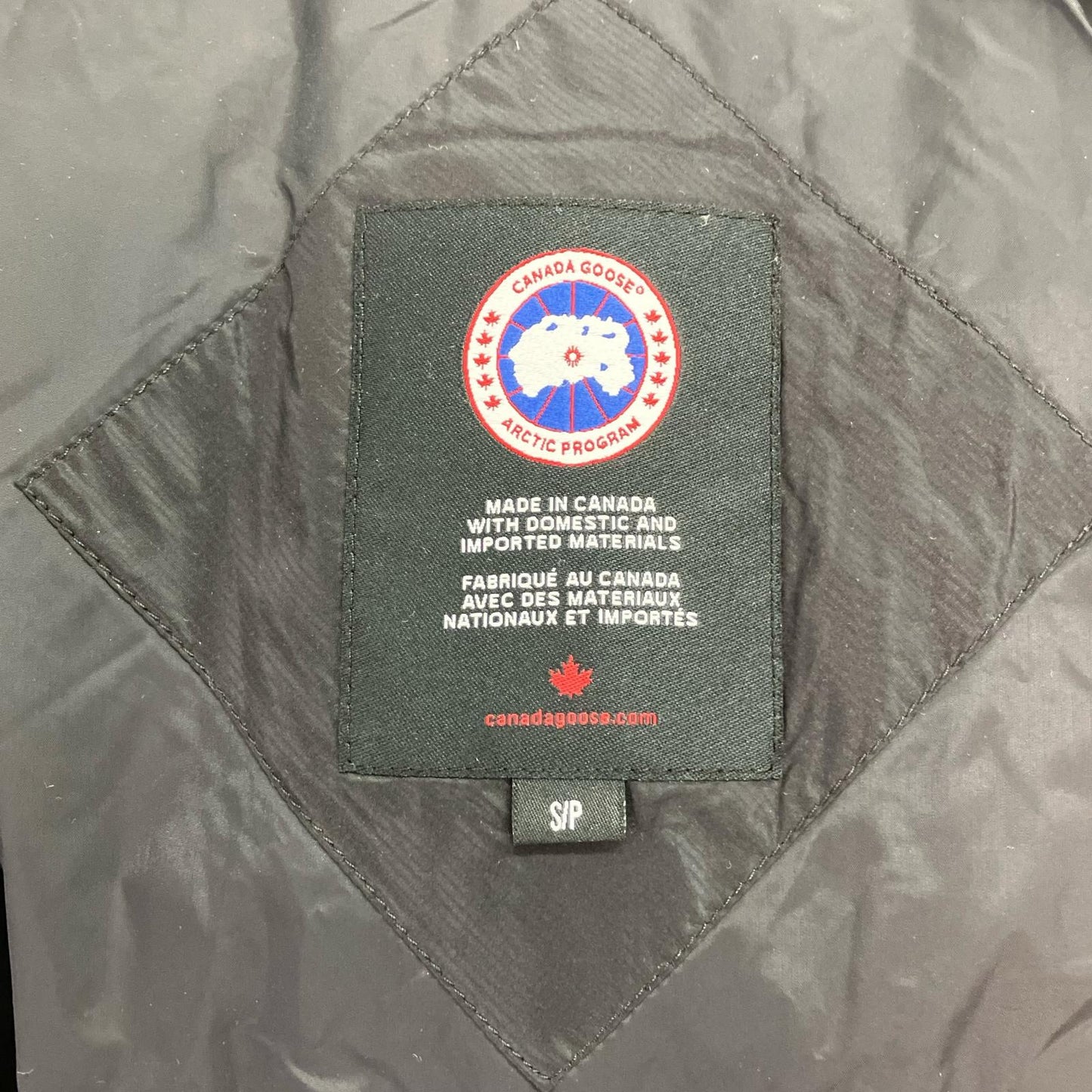 CANADA GOOSE Black Garibaldi Parka Jacket Size S