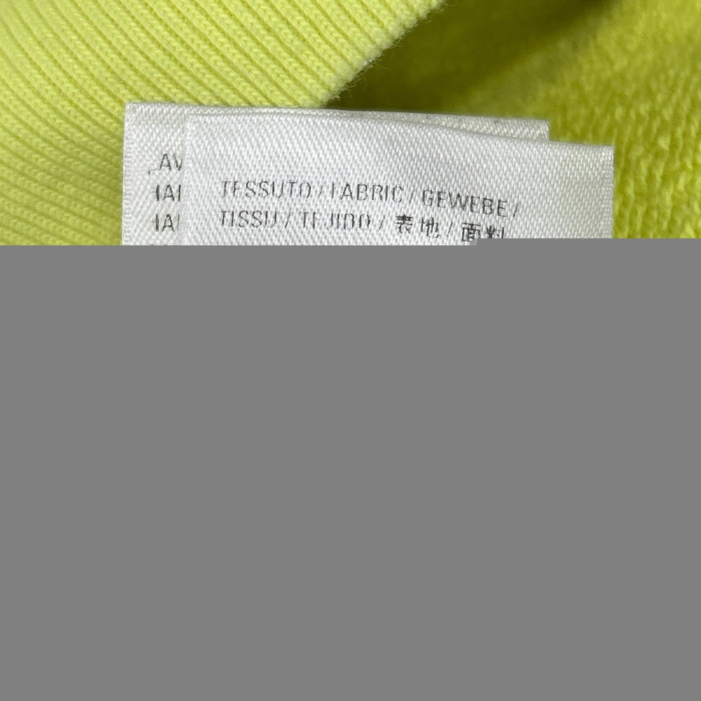 BALENCIAGA Yellow Cotton CREW Pullover Hoodie Size XS