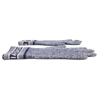 Christian Dior Navy Cashmere Blend Wool Gloves Size ONE SIZE