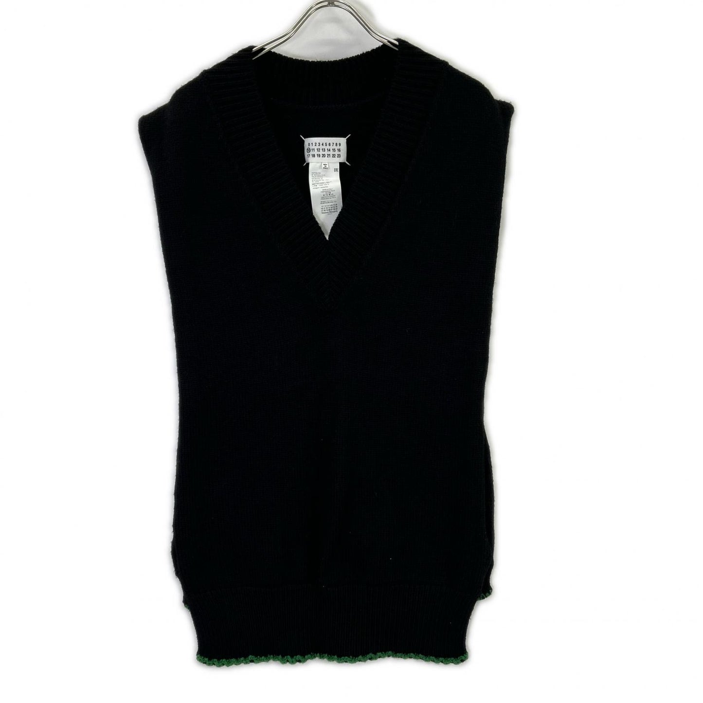 Maison Margiela Black Wool Knit Vest Size M