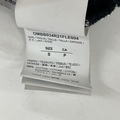 OFF-WHITE 21SS Black Cotton Pullover Hoodie Size S