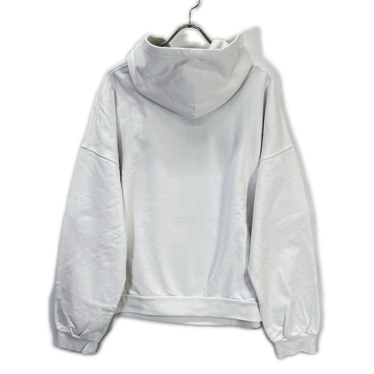 BALENCIAGA White Cotton Pullover Hoodie Size 2