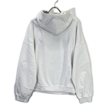 BALENCIAGA White Cotton Pullover Hoodie Size 2