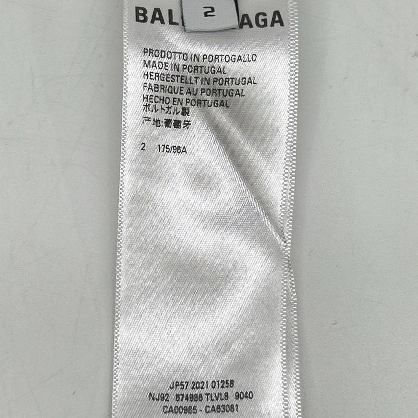 BALENCIAGA White Cotton Pullover Hoodie Size 2