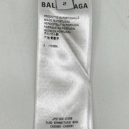 BALENCIAGA White Cotton Pullover Hoodie Size 2