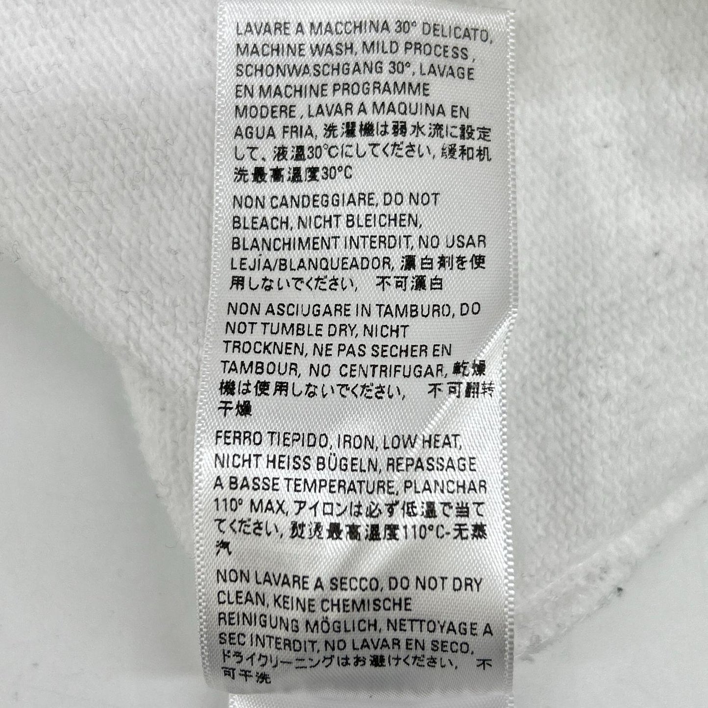 BALENCIAGA White Cotton Pullover Hoodie Size 2