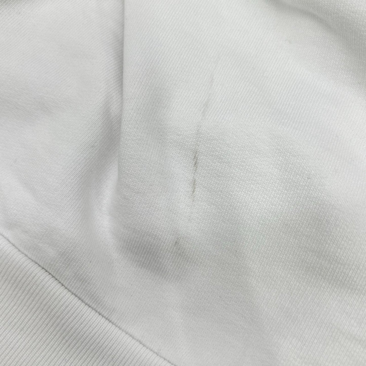 BALENCIAGA White Cotton Pullover Hoodie Size 2