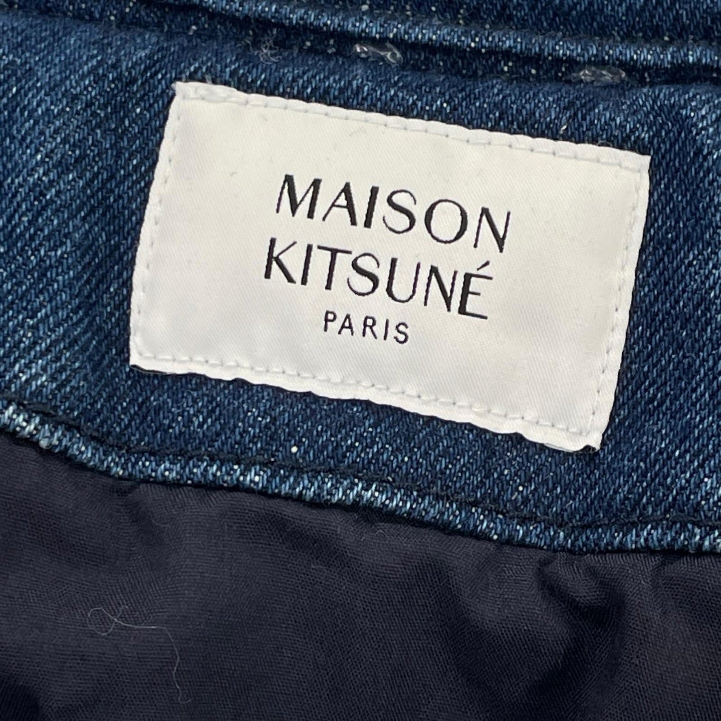 MAISON KITSUNE Indigo Padded Workwear Jacket Blue Size M