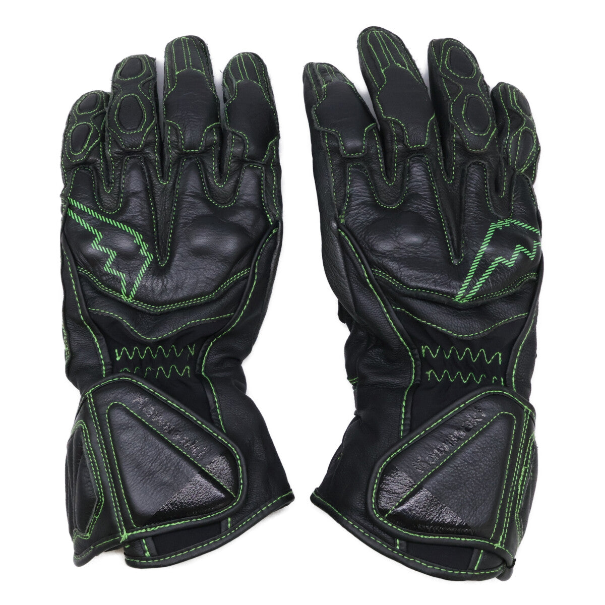 KUSHITANI Kawasaki GP Zest Winter Gloves Black/Green Size L