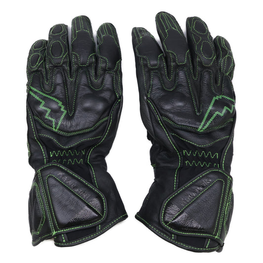 KUSHITANI Kawasaki GP Zest Winter Gloves Black/Green Size L