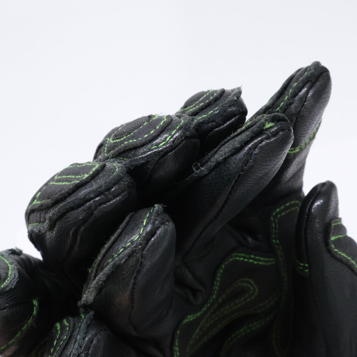 KUSHITANI Kawasaki GP Zest Winter Gloves Black/Green Size L
