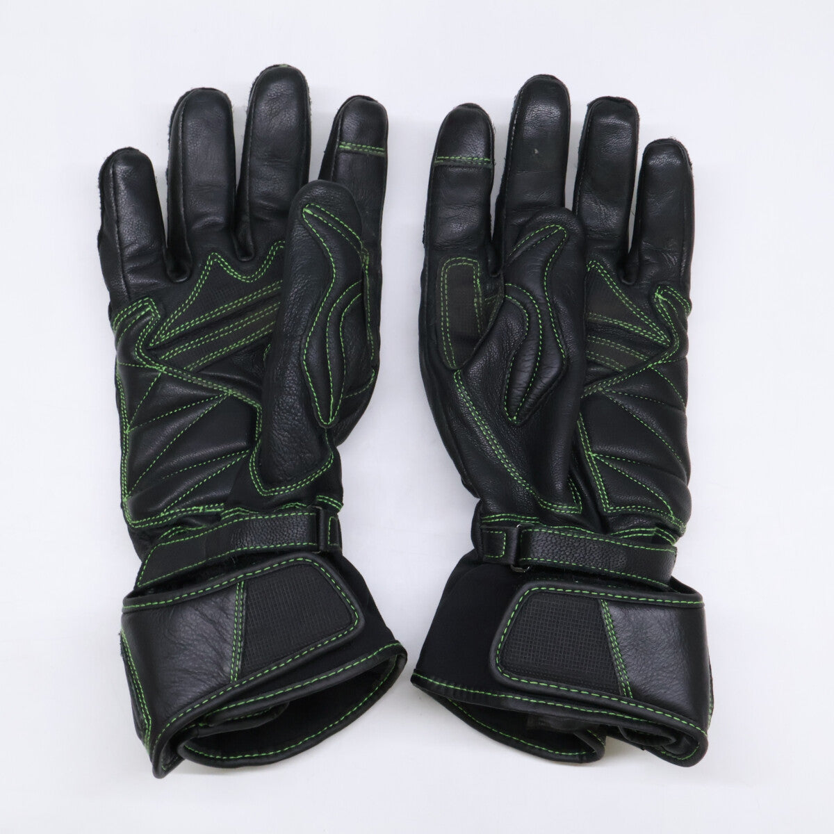KUSHITANI Kawasaki GP Zest Winter Gloves Black/Green Size L