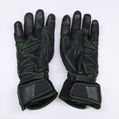 KUSHITANI Kawasaki GP Zest Winter Gloves Black/Green Size L