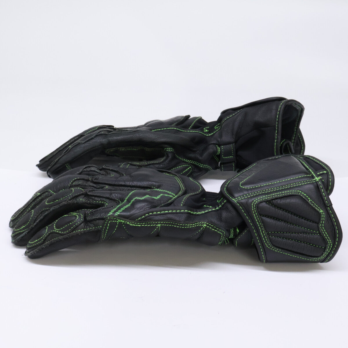 KUSHITANI Kawasaki GP Zest Winter Gloves Black/Green Size L