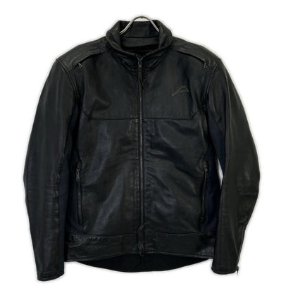KUSHITANI Crossover Light Leather Jacket Black Size LL