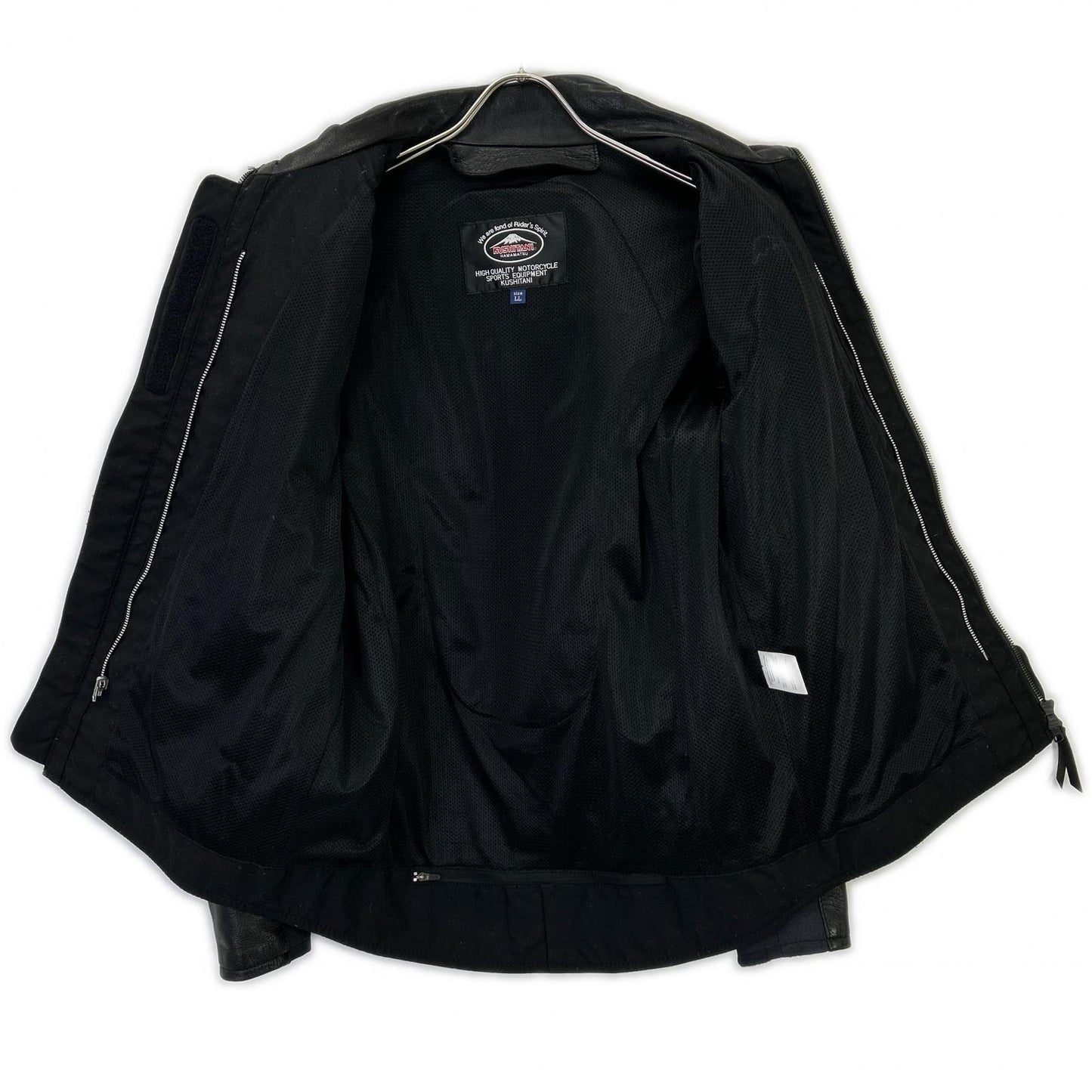 KUSHITANI Crossover Light Leather Jacket Black Size LL