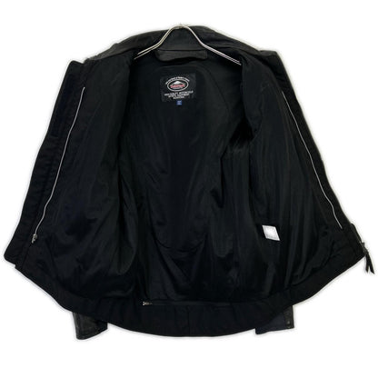 KUSHITANI Crossover Light Leather Jacket Black Size LL