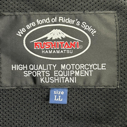 KUSHITANI Crossover Light Leather Jacket Black Size LL