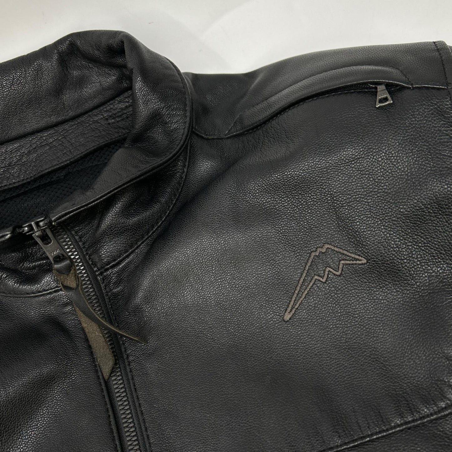 KUSHITANI Crossover Light Leather Jacket Black Size LL
