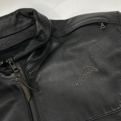 KUSHITANI Crossover Light Leather Jacket Black Size LL