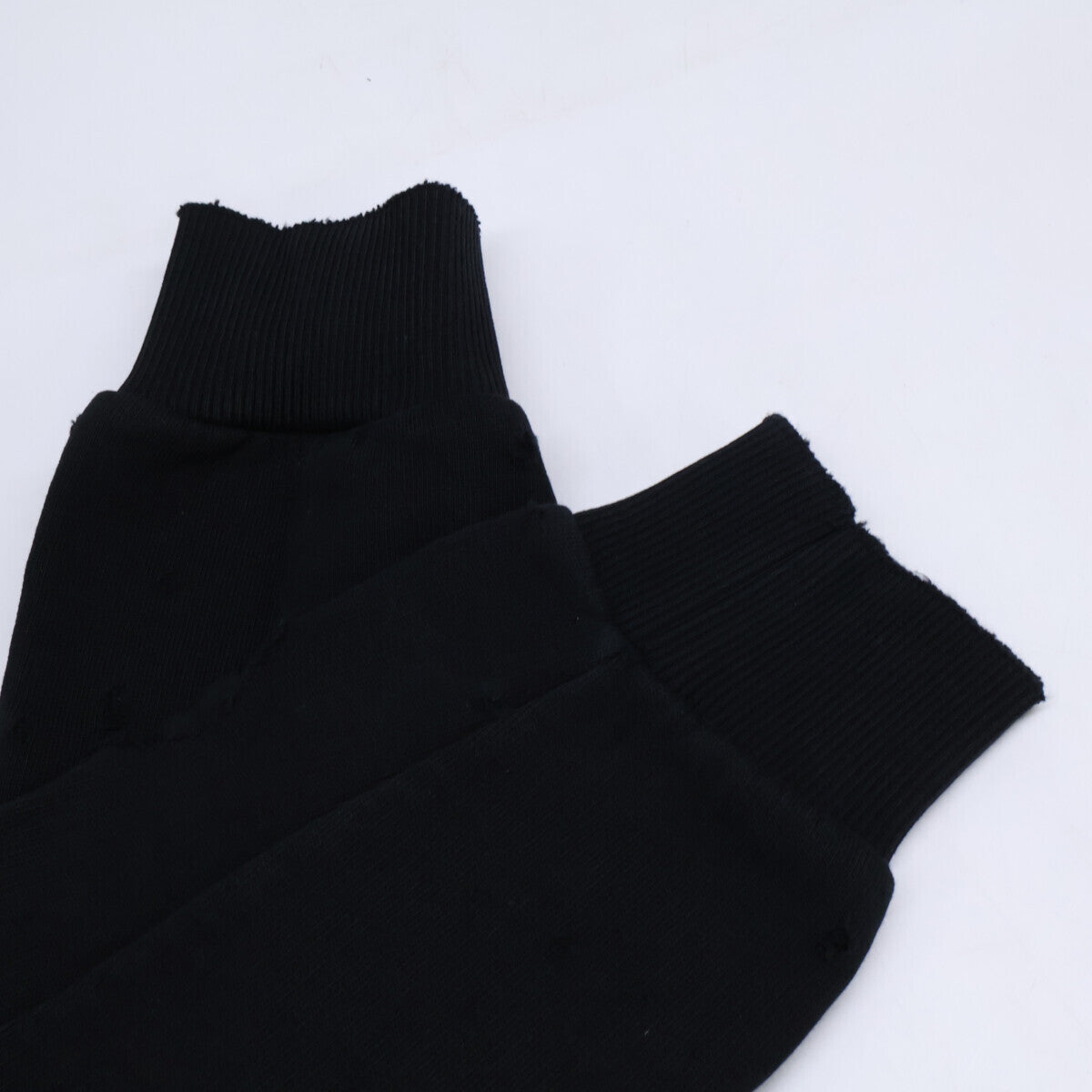 GIVENCHY 17AW Logo Print Distressed Sweatshirt Black Size XS