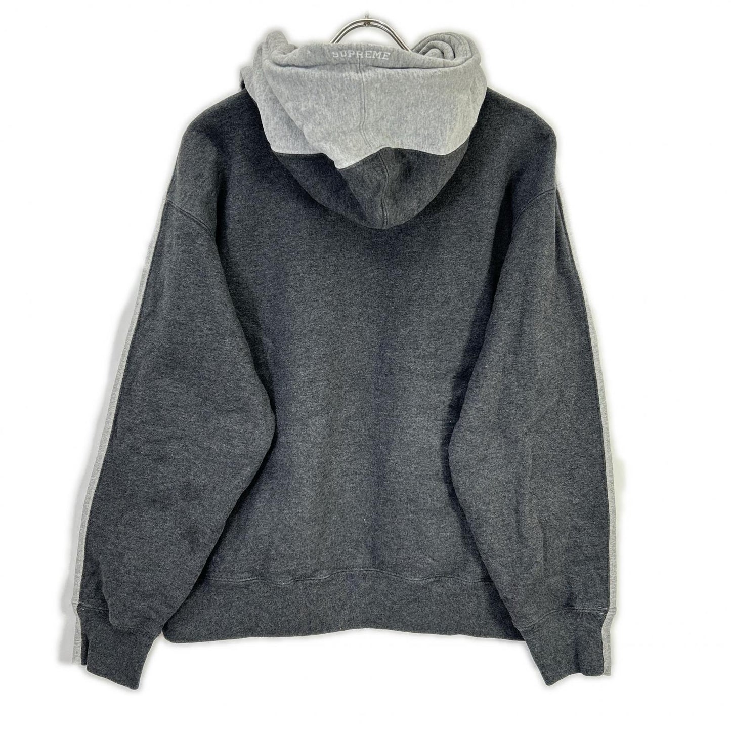 Supreme 21AW S Logo Split Hooded Sweatshirt Gray Size S