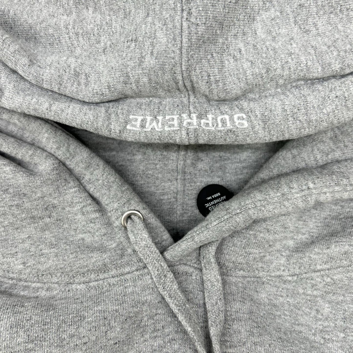Supreme 21AW S Logo Split Hooded Sweatshirt Gray Size S