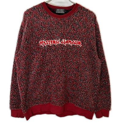 HYSTERIC GLAMOUR Metal Logo Sweatshirt Red Size L